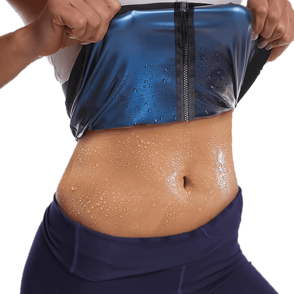 Women's Sauna Sweat Zipper Vest